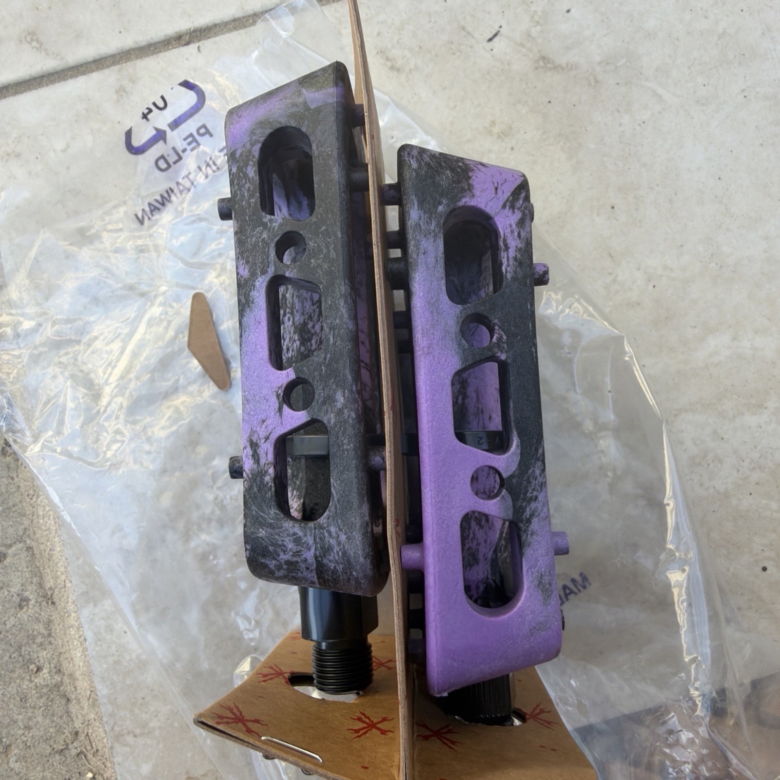 ODYSSEY Twisted Pro PC Pedals Purple/Black swirl 9/16