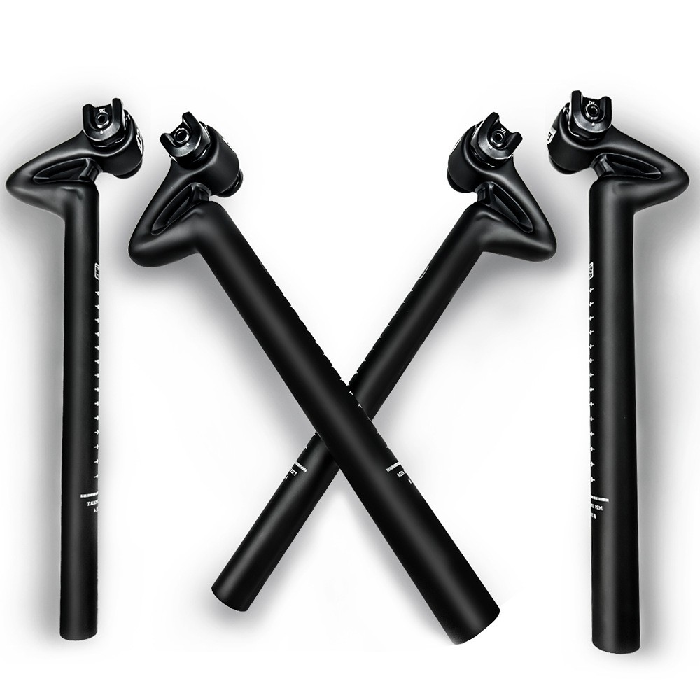 BALUGOE Full Carbon Fiber Seatpost Shock Absorbing MTB Road Bike Post