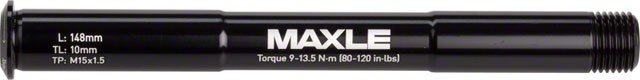 Maxle Stealth Front MTB 15x100mm Length 148mm, Thread 9mm, Pitch M15x1.50 Black