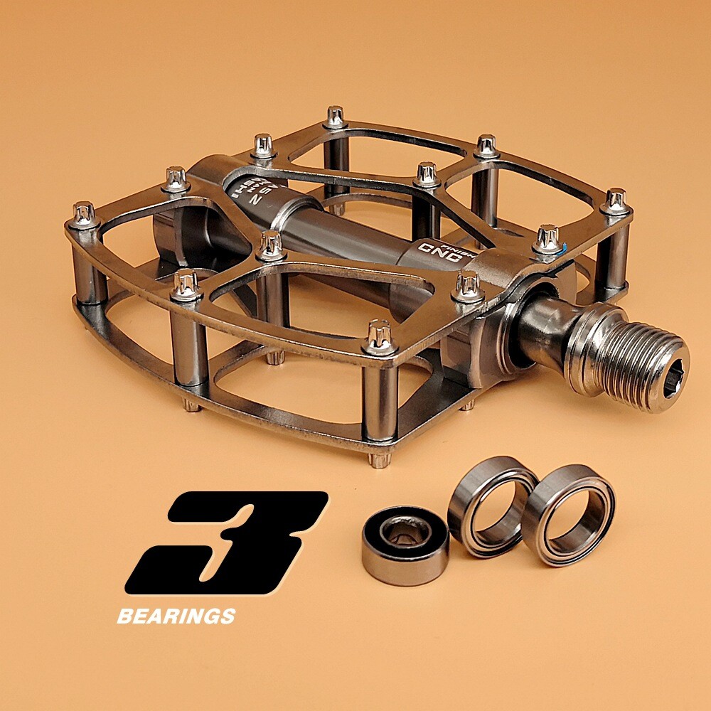 290g Ultralight Titanium Bicycle Pedals Sealed Bearing Mountain Bike Flat Pedals