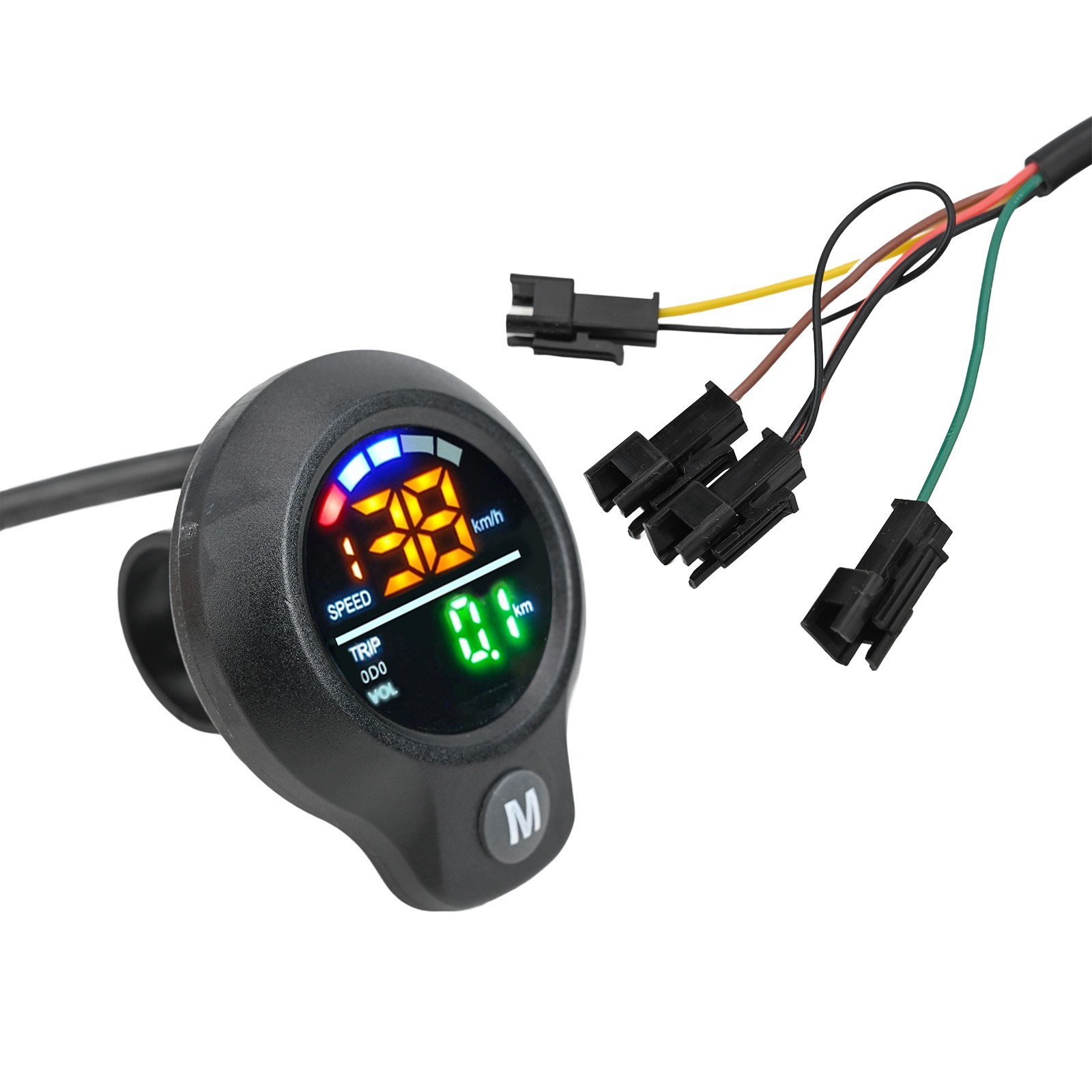 ABS Material Electric Scooter Speedometer with LCD Display and Mileage Tracking