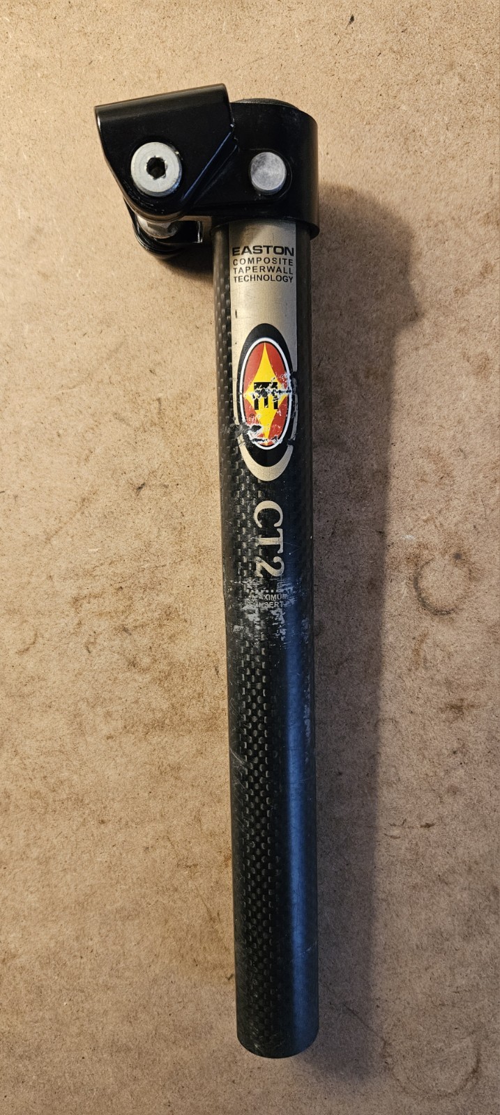 Vintage Easton CT2 Cabon Fiber 27.2 Seatpost 270mm Length!