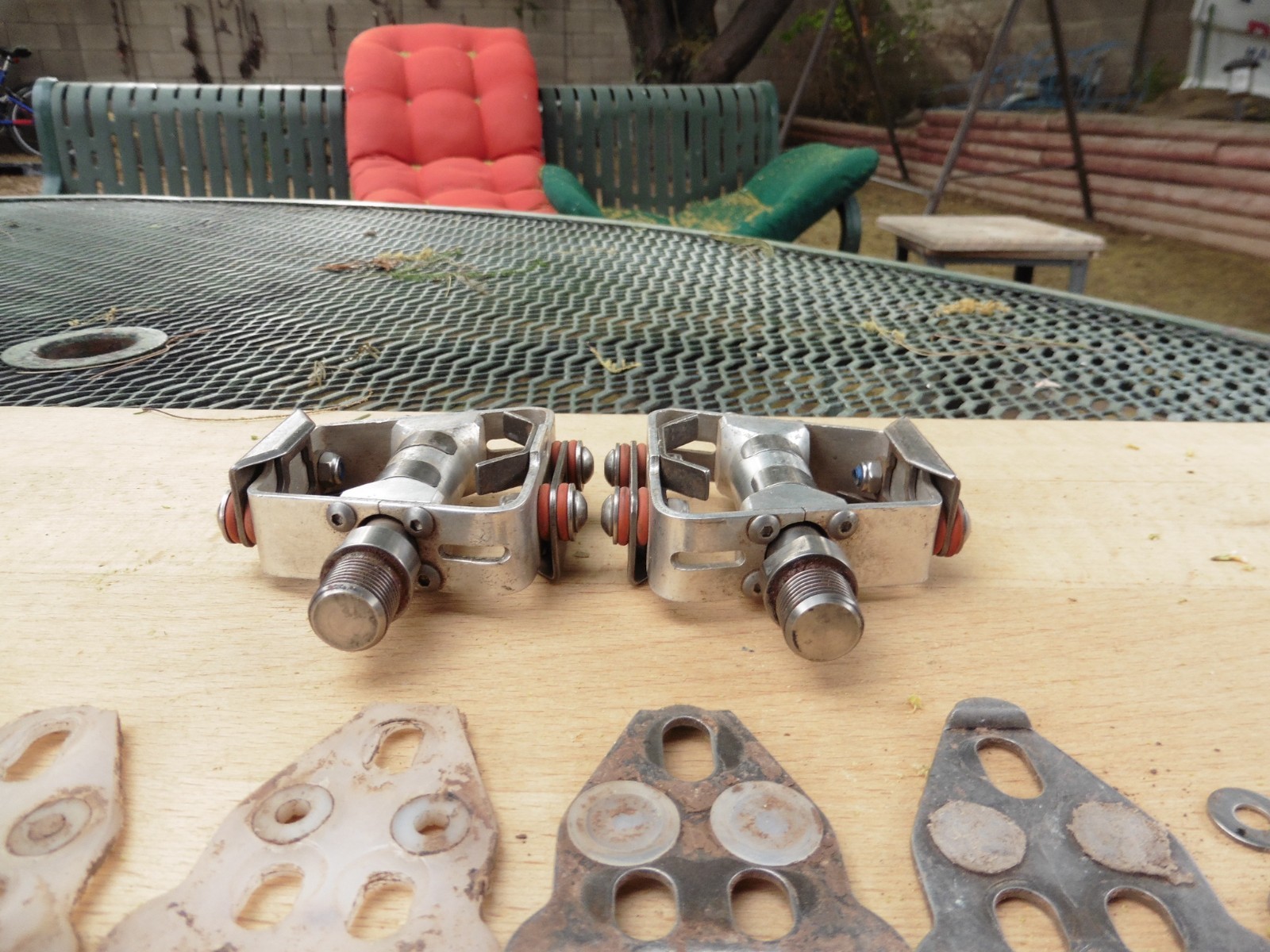 Vintage Grafton Speed Trap Pedals Titanium Spindle Unicorn Clipless Shimano SPD