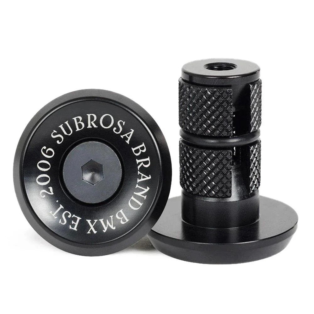 SUBROSA BITCHIN ALLOY BMX BAR ENDS PLUGS CULT SE HARO GT SHADOW BLACK NEW