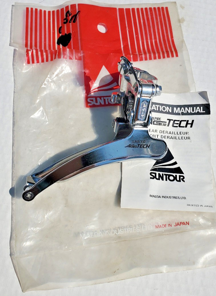 NOS Suntour Alpine Gear Tech Front Derialleur MTB Touring Road Bicycle Schwinn