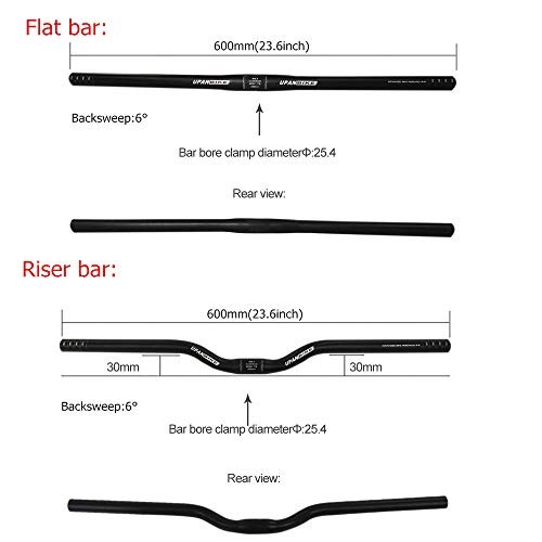 Mountain Bike Road Bike Handlebar Aluminum Alloy*600mm 25.4mm Riser Bar