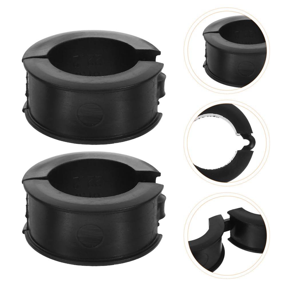 10Pcs Durable Bicycle Handlebar Shim Kit Black Tpr Anti Slip Shock Absorption