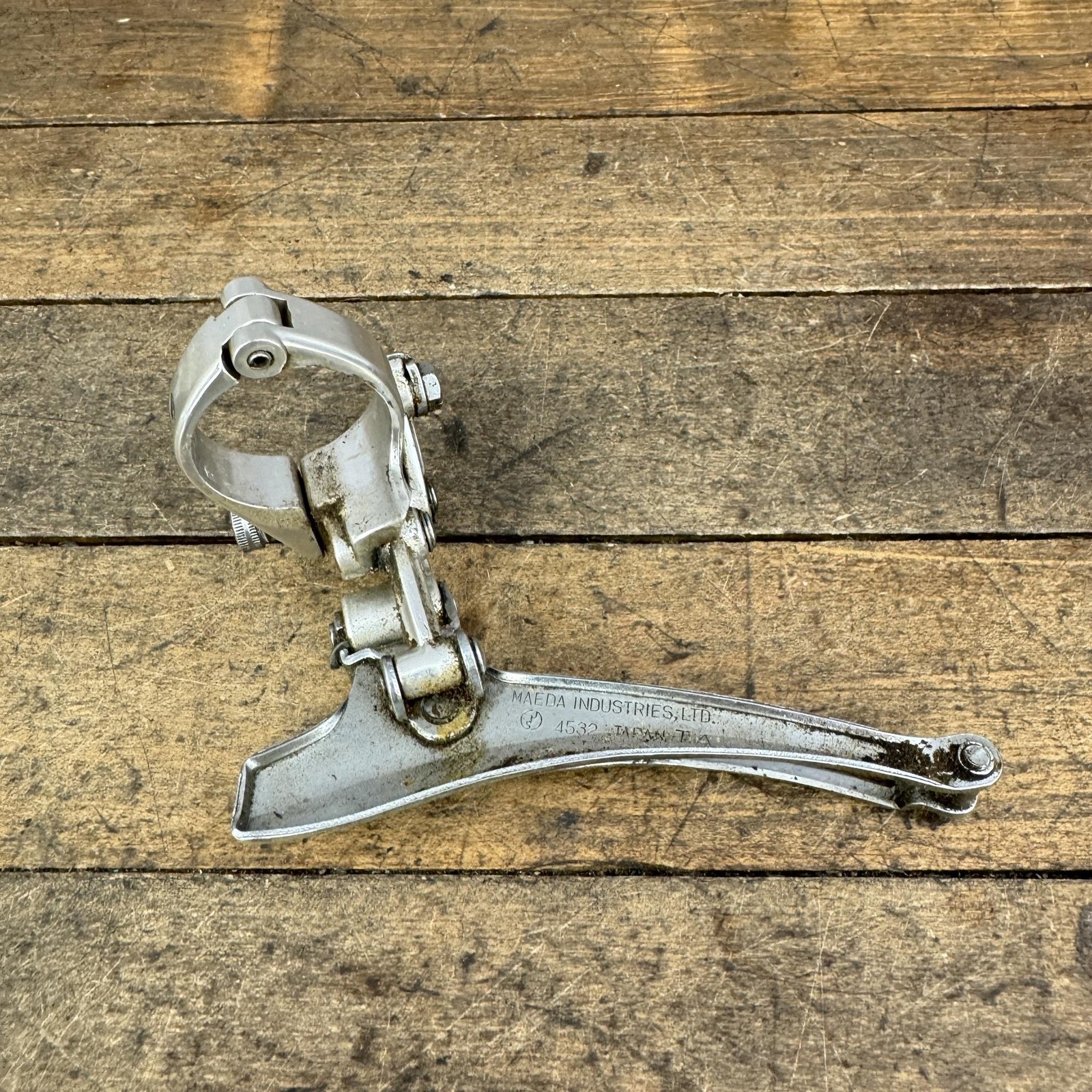 Vintage Suntour Cyclone Front Derailleur Clamp On Bottom Pull Road 1st Gen 70s