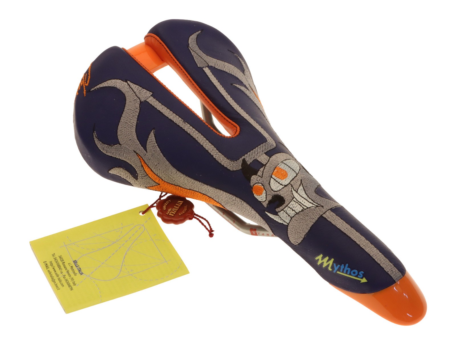 Selle Italia Mythos Saddle Claudio Chiappucci El Diablo Blue/Silver NIB NOS NEW