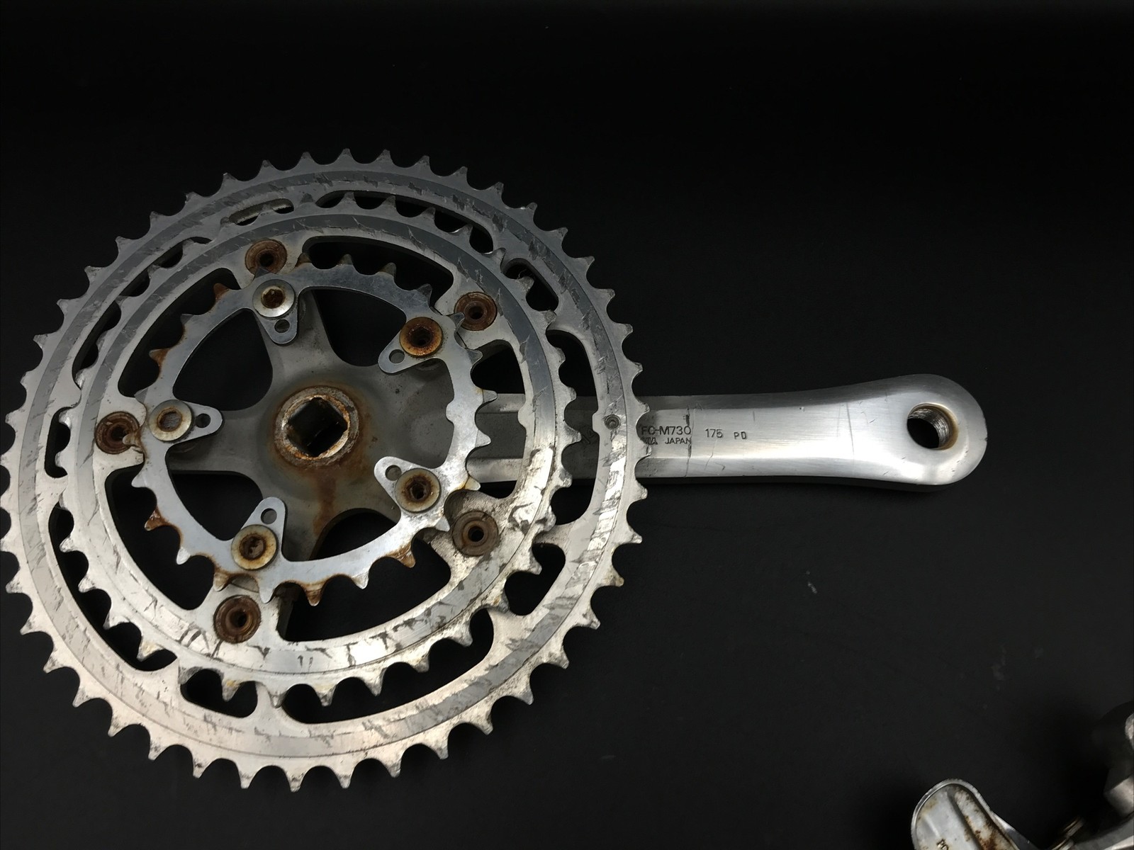 Vintage Shimano Deore XT M730 735 Partial Groupset