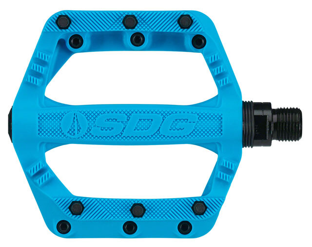 SDG Slater Kids Pedals – Platform, Composite/Plastic, 9/16″, Cyan Blue
