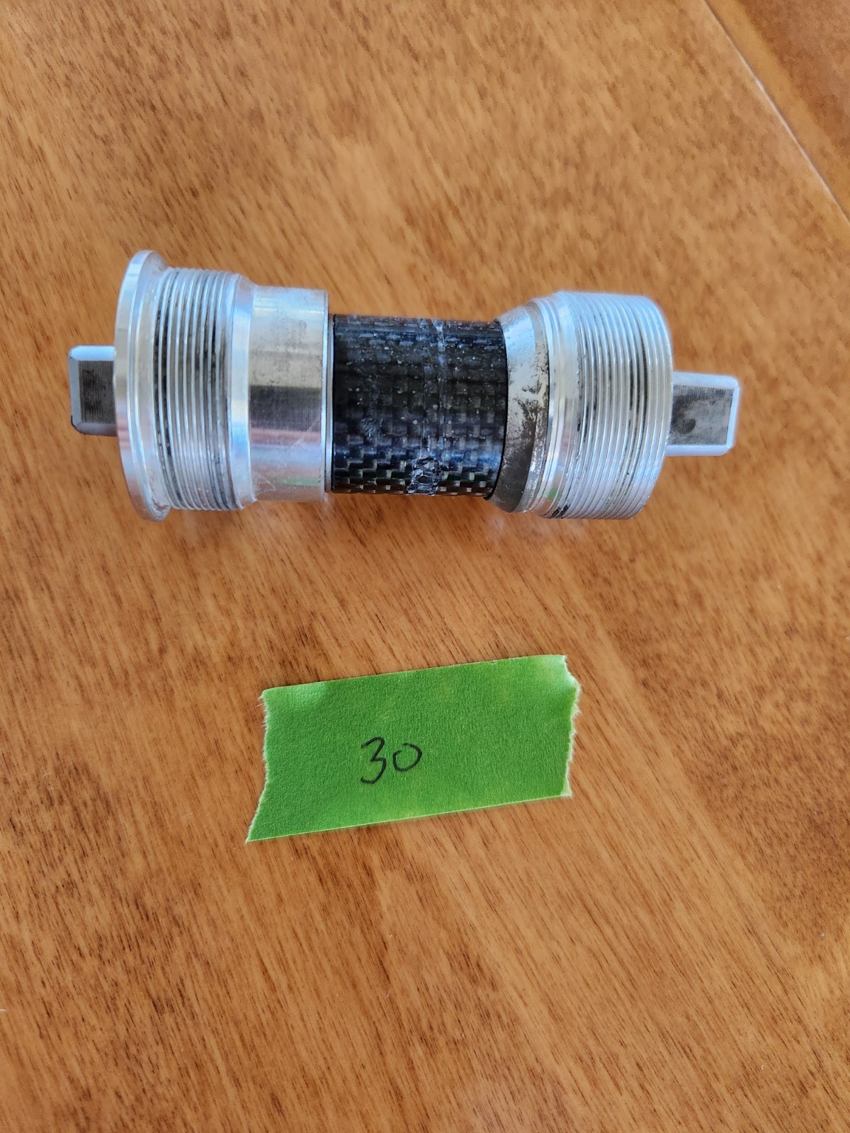 Vintage Record bottom bracket with Italian threading (36 × 24 TPI)