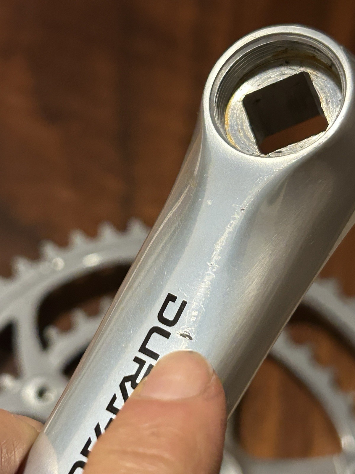 Vintage Shimano Dura Ace FC-7410 Crankset 170 mm 53-39T 7400 Road Ti Crank Bolts