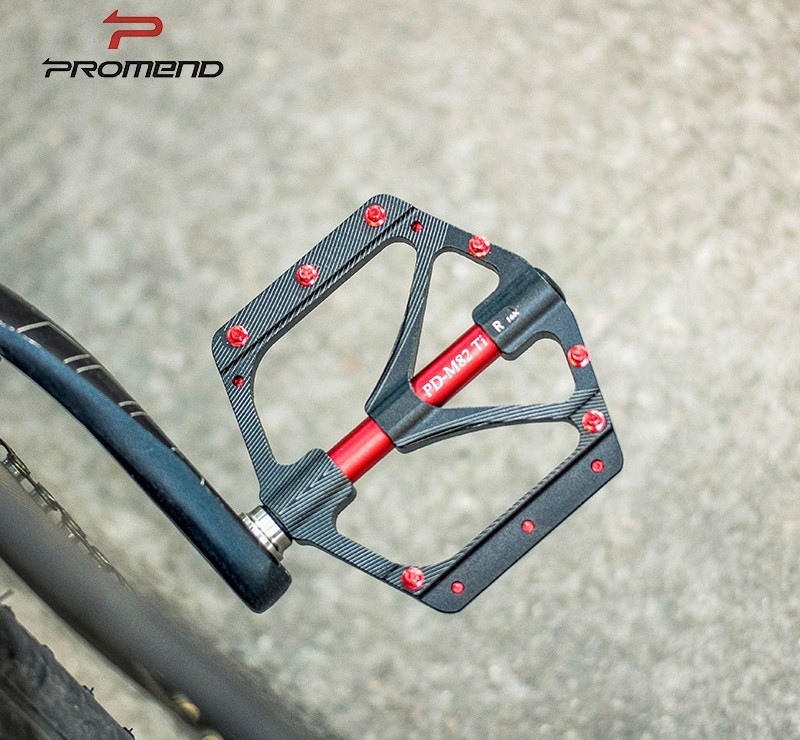 Aluminum titanum axle Road MTB Bike XC Bicycle Pedal Flat Pedals 3 Bearings