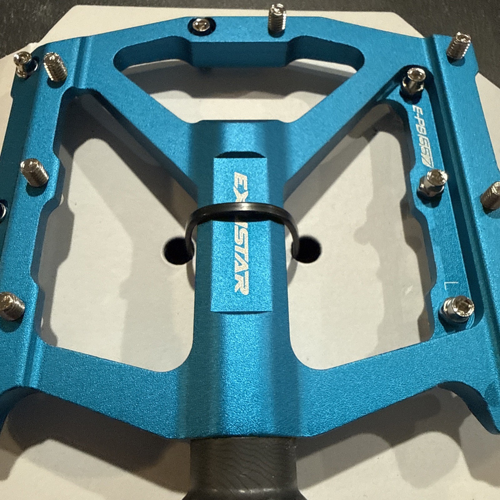 Exustar Pedals EPB557BL Turquoise Blue Aluminum 14oz/pr NIB NICE!