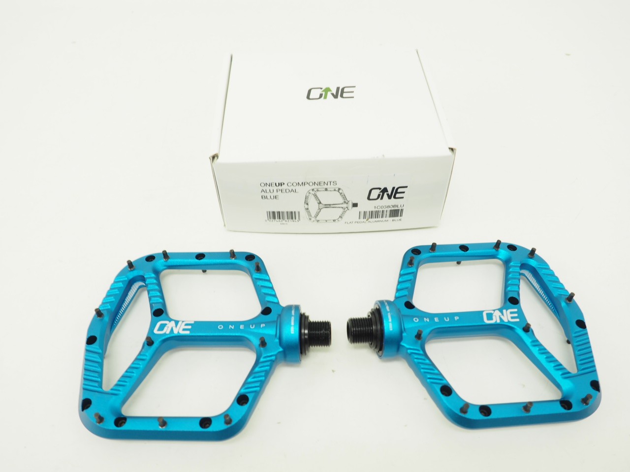 New! OneUp Components Flat Aluminum MTB Bicycle Platform Pedal Blue