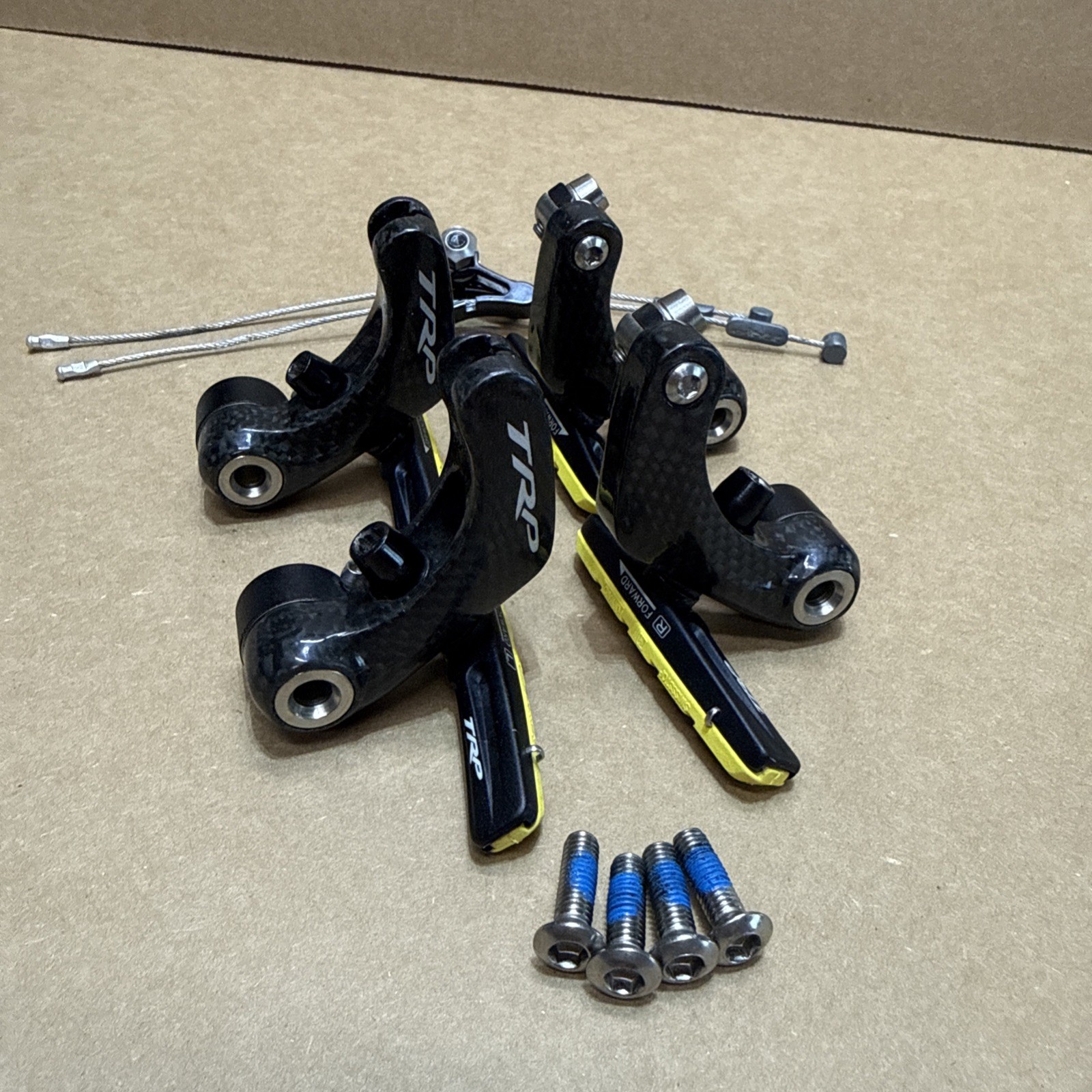 TRP Euro Cross Carbon Cantilever Cyclocross Bicycle Rim Brakeset Brakes wbd54