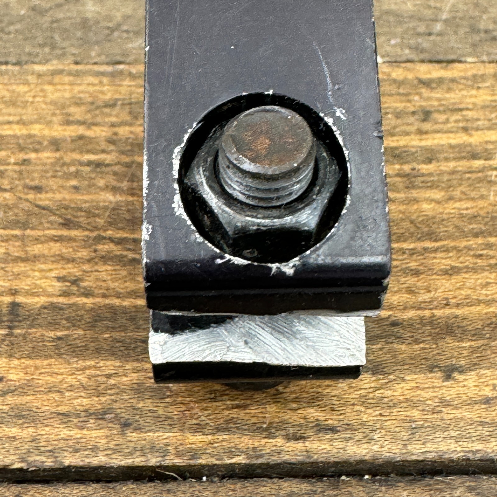 Tuf Neck Seatpost Clamp Old School BMX OG 1980s USA Black 25.4 Tuff Alloy A001