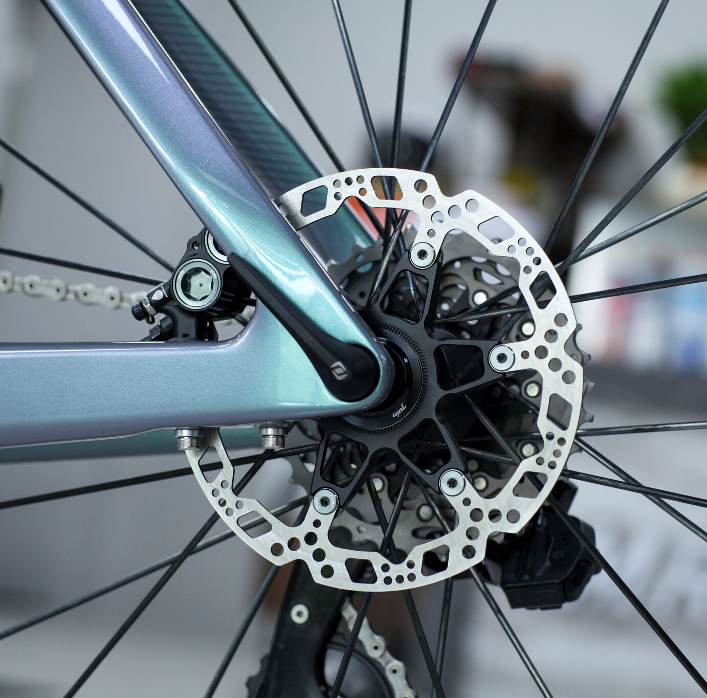 Juin Tech RT01 Center-Lock Floating Disc Brake Rotor 140mm 160mm Road MTB Gravel