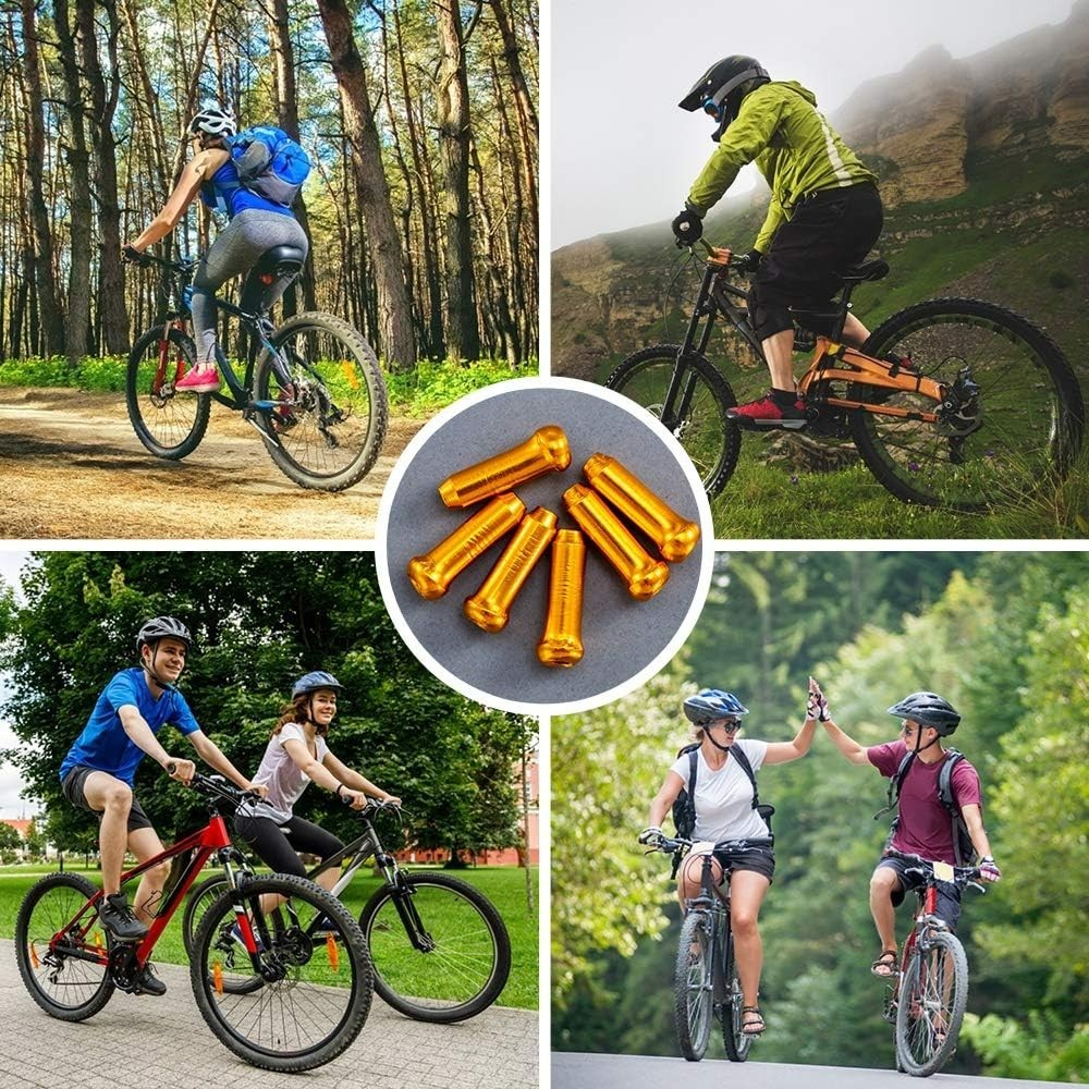 48PCS Cable End Caps & 6PCS Rubber O-Rings – Easy Install for Cyclists