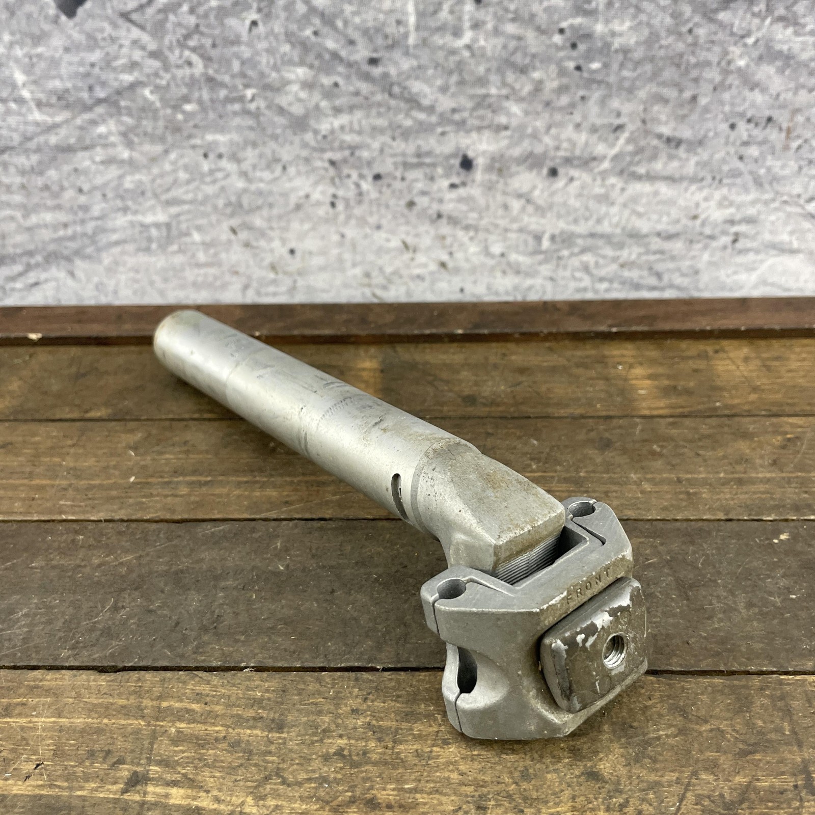 Vintage Sakae SR CR Seatpost 26.6mm Alloy Japan Road Bike Silver 305g G88 1980s