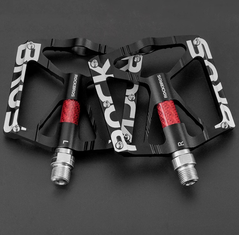 ROCKBROS Bike Pedals 9/16» Aluminum Alloy Bearing Non Slip Pedals Road Mountain