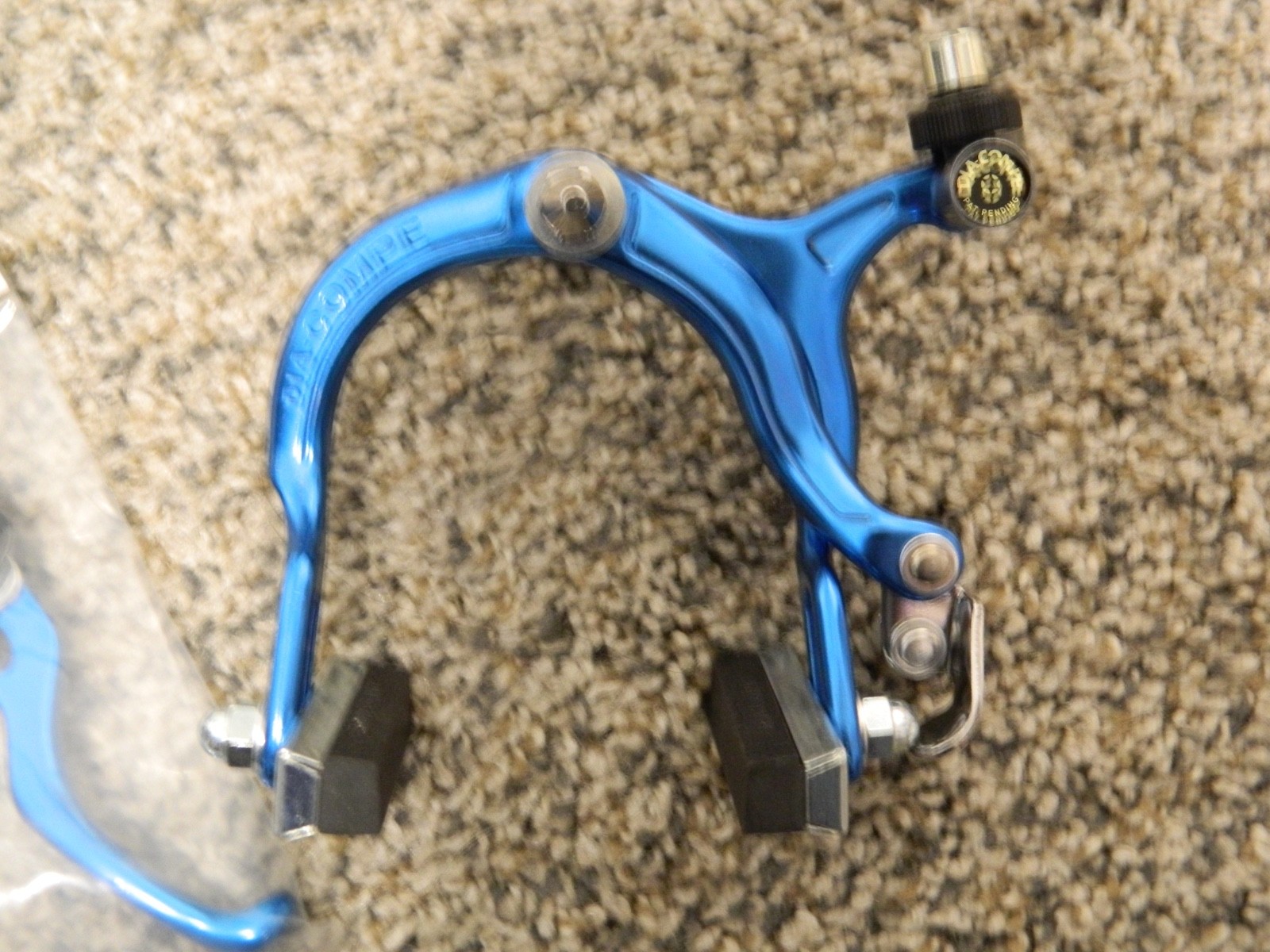 Dia-Compe REAR 883 Nippon BMX brake caliper with right hand brake lever blue