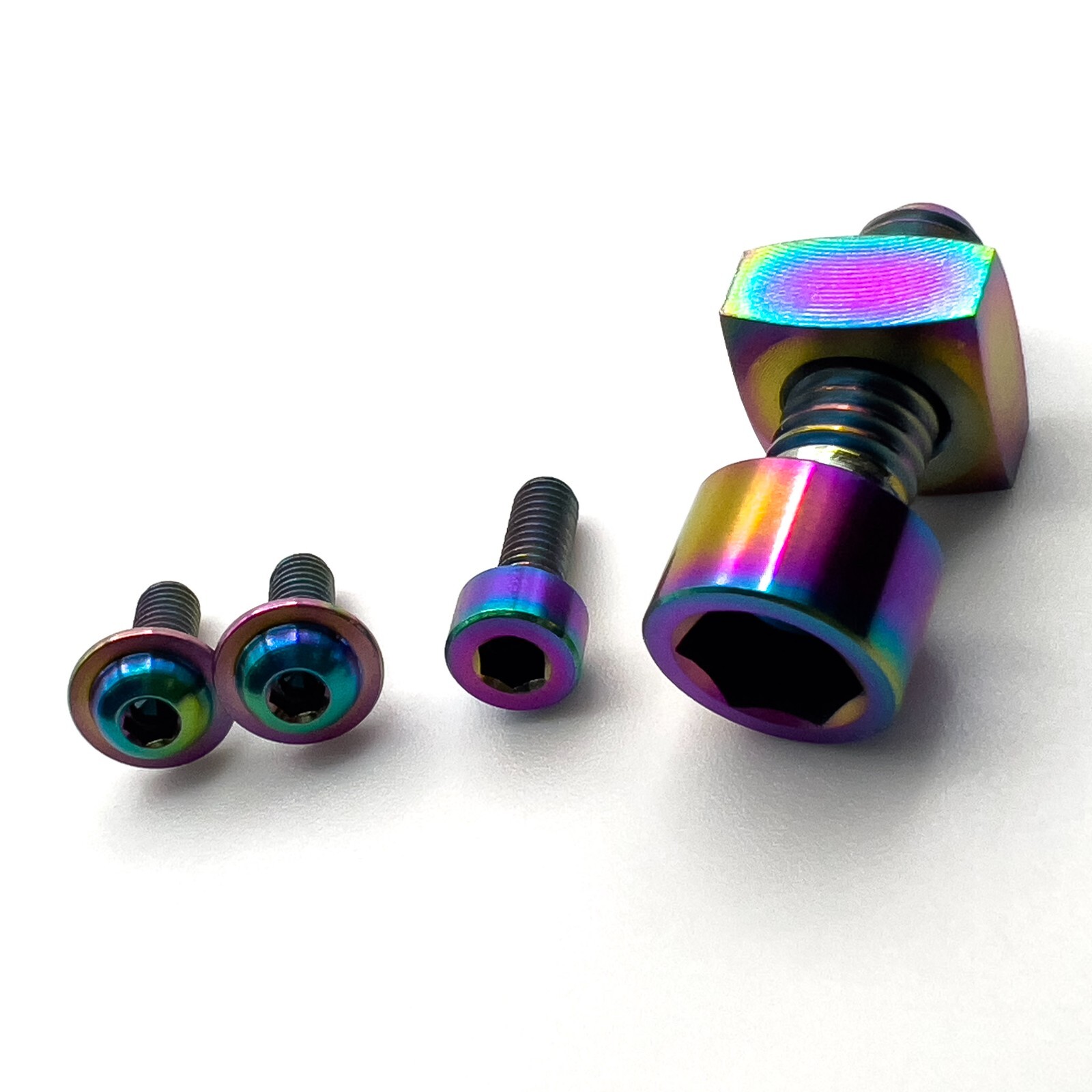 Titanium MTB Fork Bolts – Fox 36/38 Fork – Axle Pinch, Cable, Mudguard Bolts