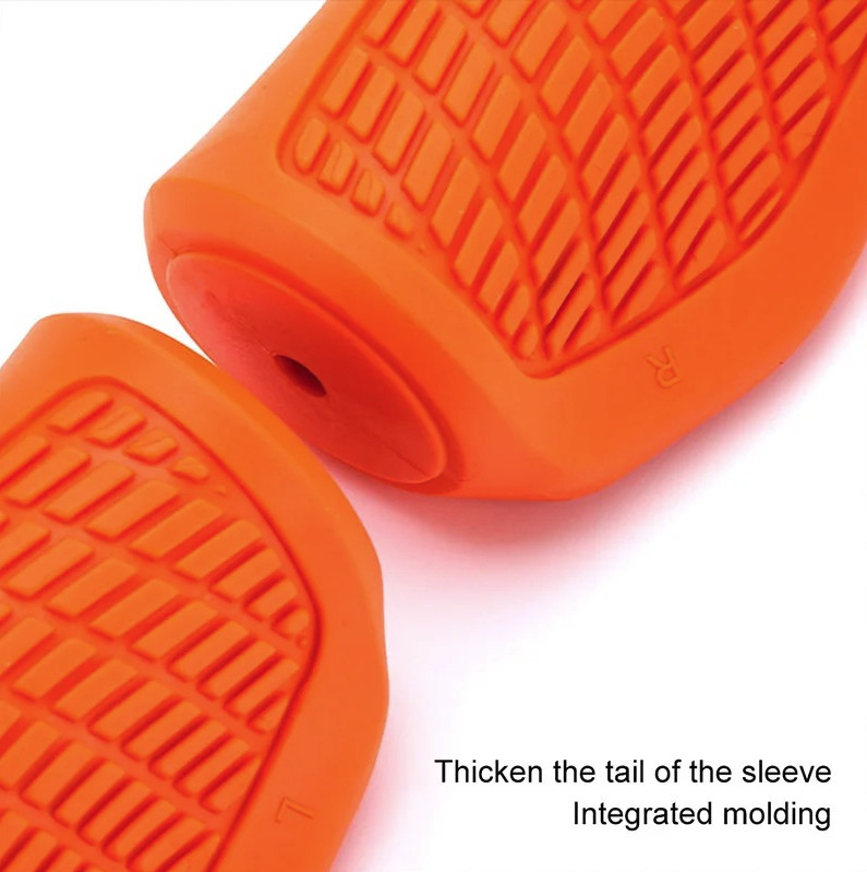 1 Pair MTB Handlebar Grips Lock On Rubber 22.2mm Non Slip Bike Grip – NEW