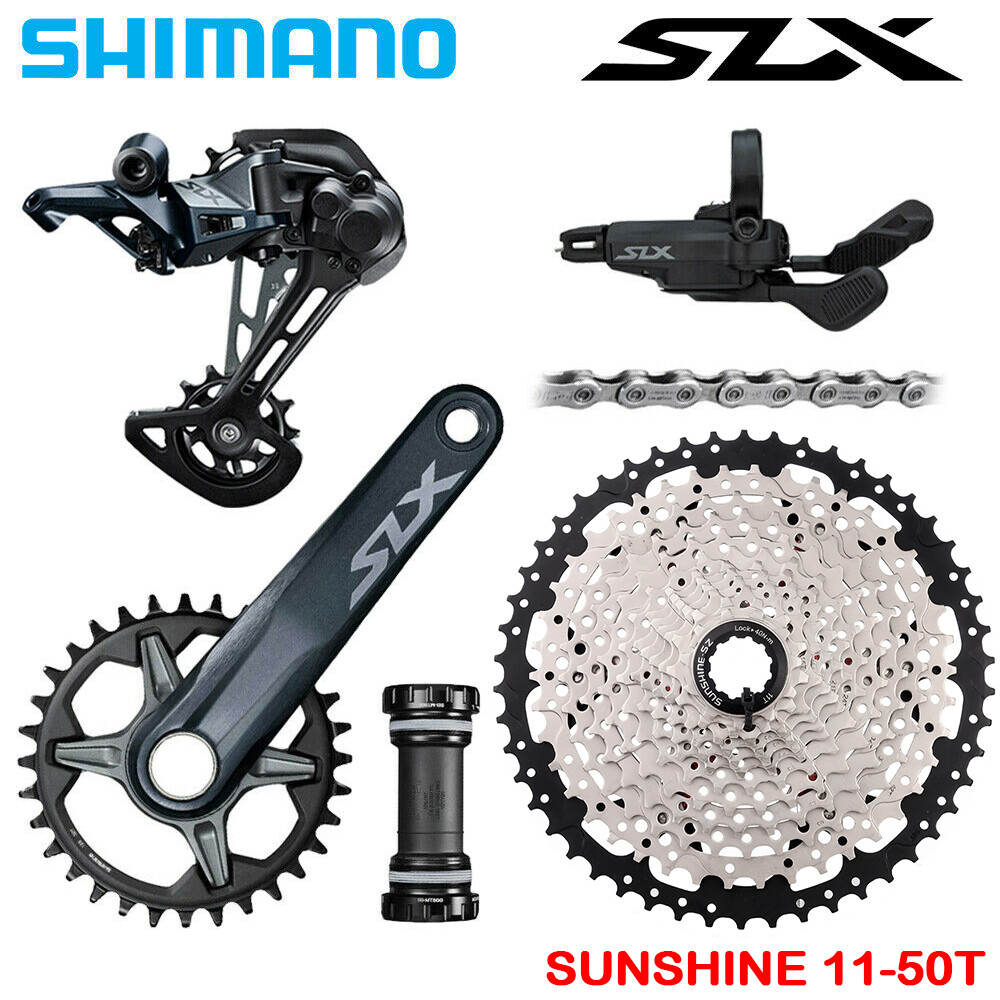 Shimano SLX M7100 1×12 Speed Group Set Cassette Rear Derailleur Right Shifter BB
