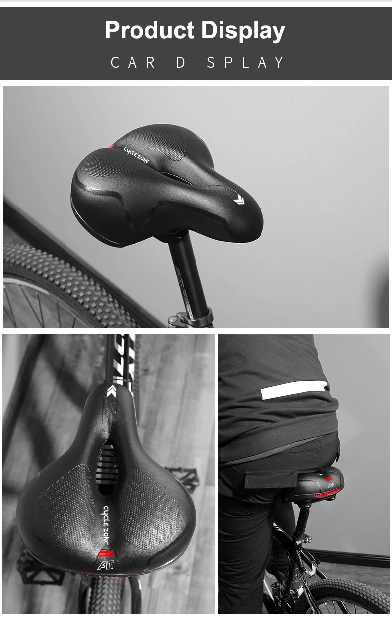 For bike Extra Wide Big Bum Bike Saddle Seat Bicycle Gel Pad Soft Comfort US