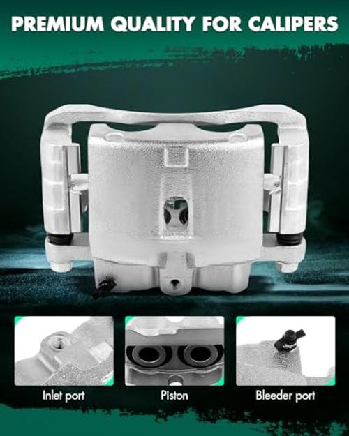 Front Right/Rear Left Brake Caliper with Bracket 18 Front Passenger[18-B4728]