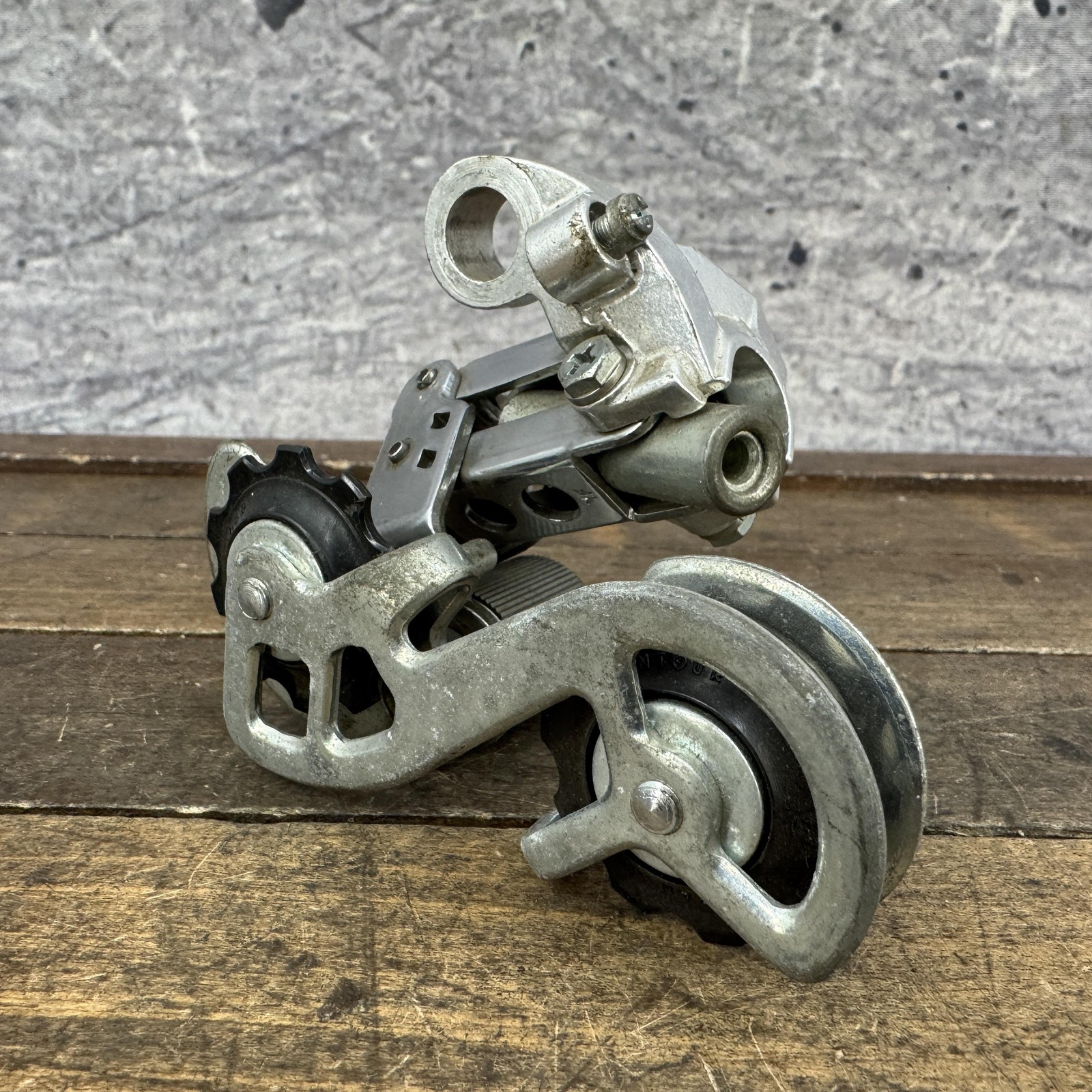 Vintage SunTour Mighty Click Rear Derailleur Long Cage Parts No Bolt
