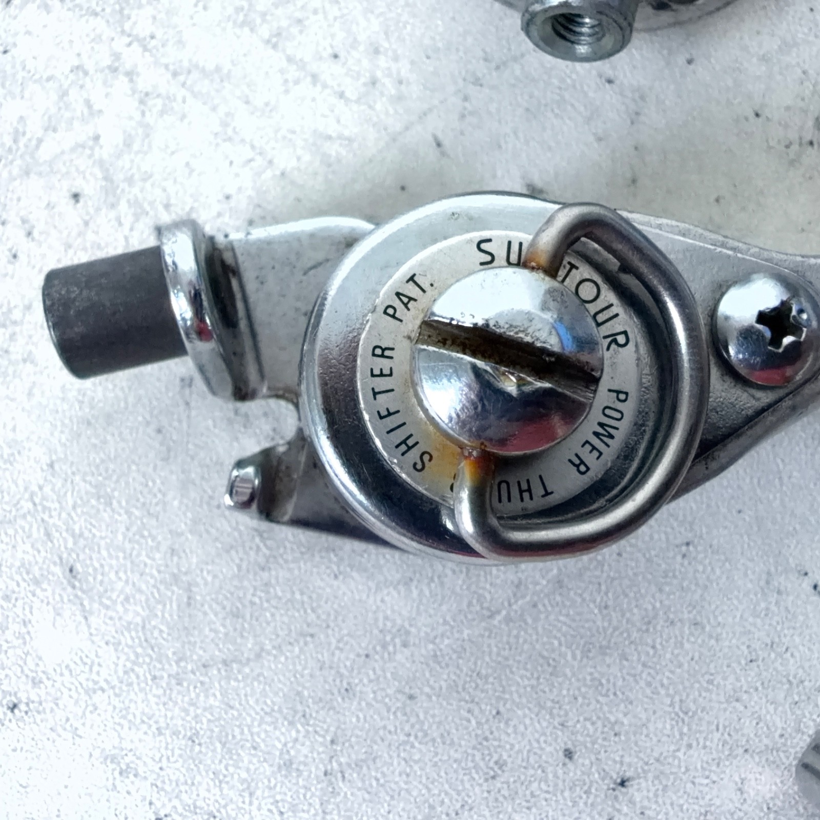 SUNTOUR POWER THUMB SHIFTER VINTAGE LD-2800 SET w/ BAR MOUNTS Ø22.2mm INDEX