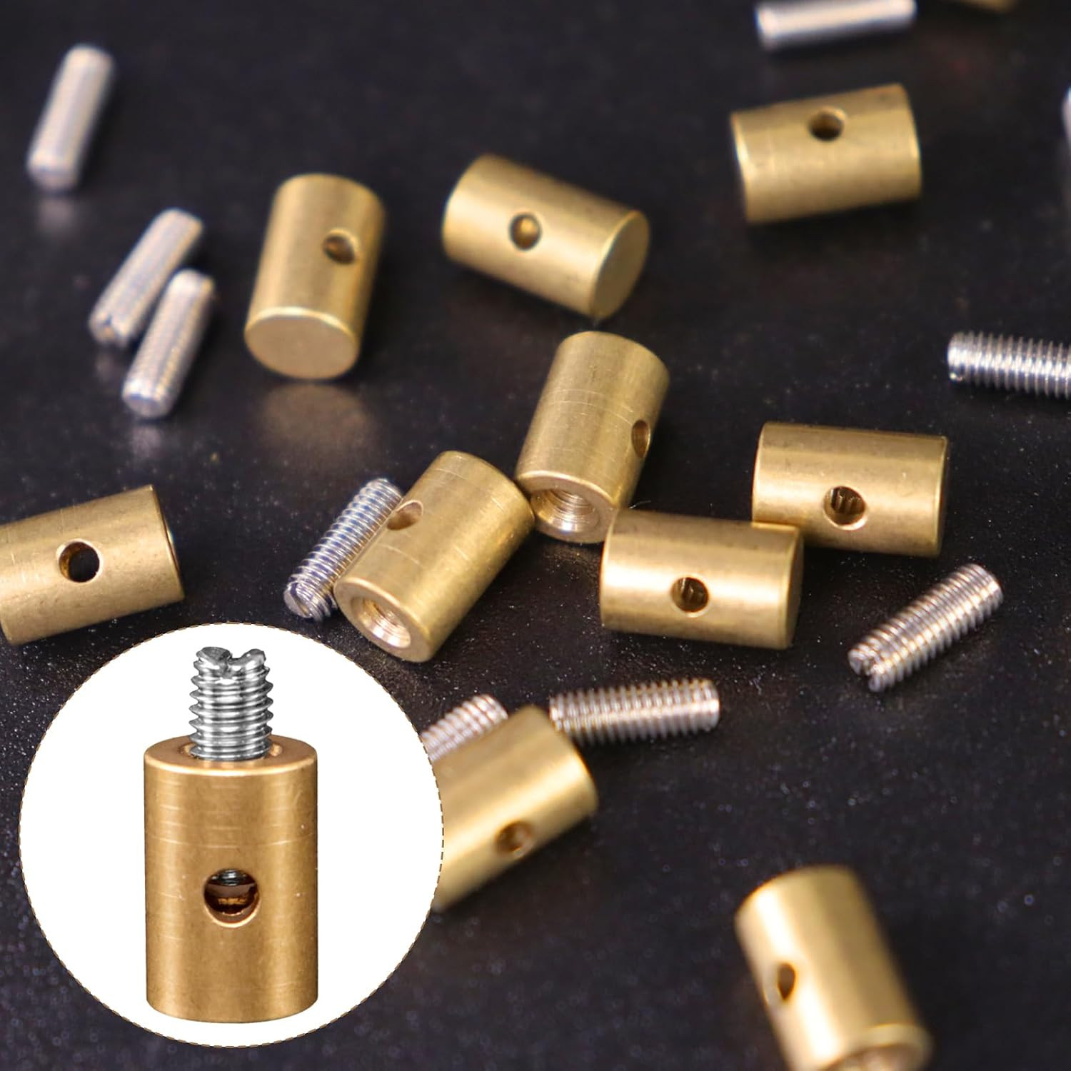 20PCS Solderless Cable Nipples Universal 6Mm Throttle & Brake Cable Ends