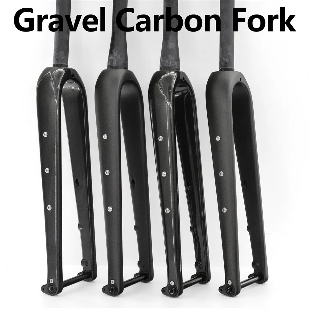 Gravel Carbon Fiber Road Bicycle Front Fork XC Bike 700C Thru-Axle Bicycle Forks