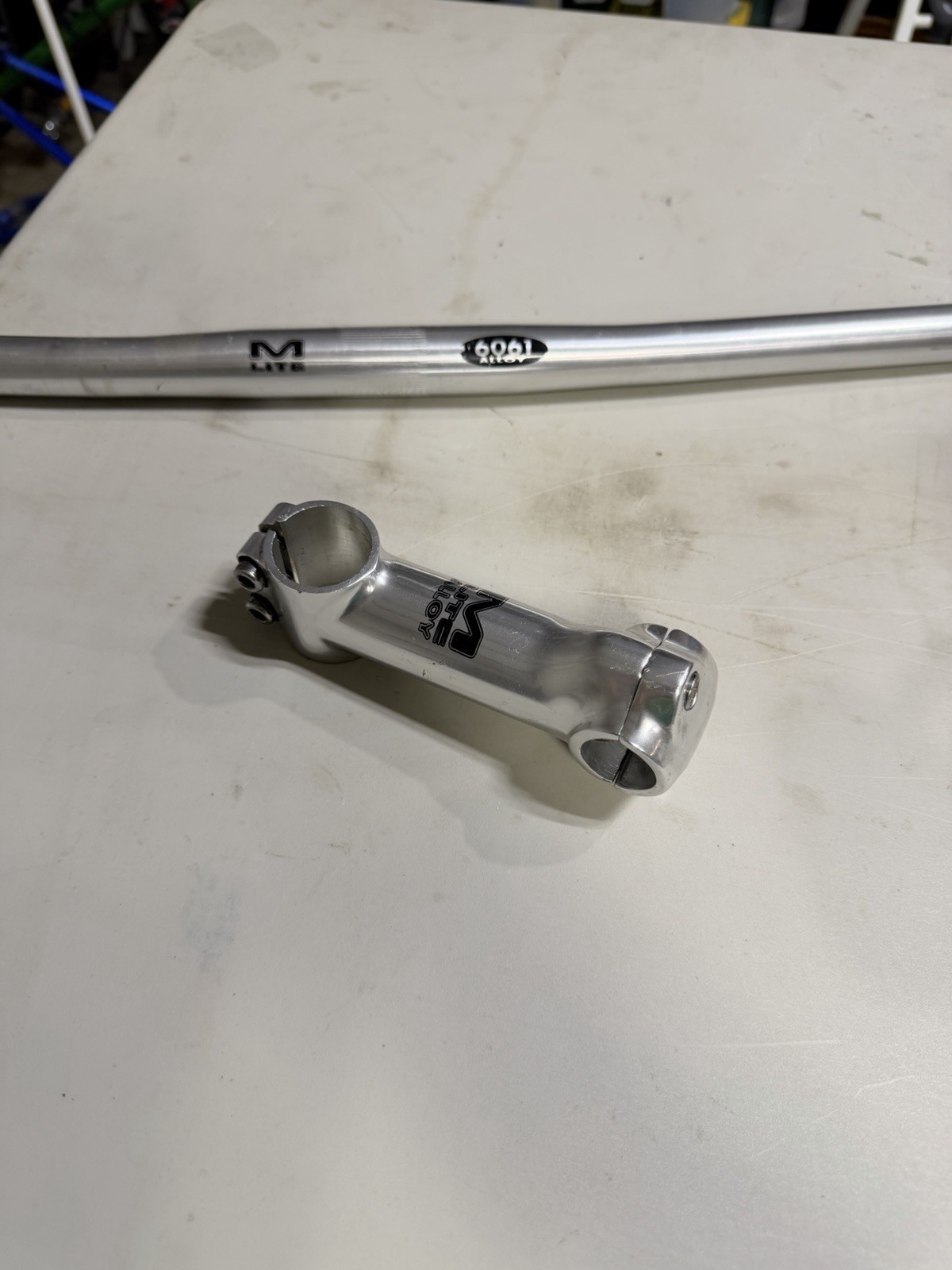 Marin Lite Vintage Aluminum Handlebar and Stem. In Used Condition