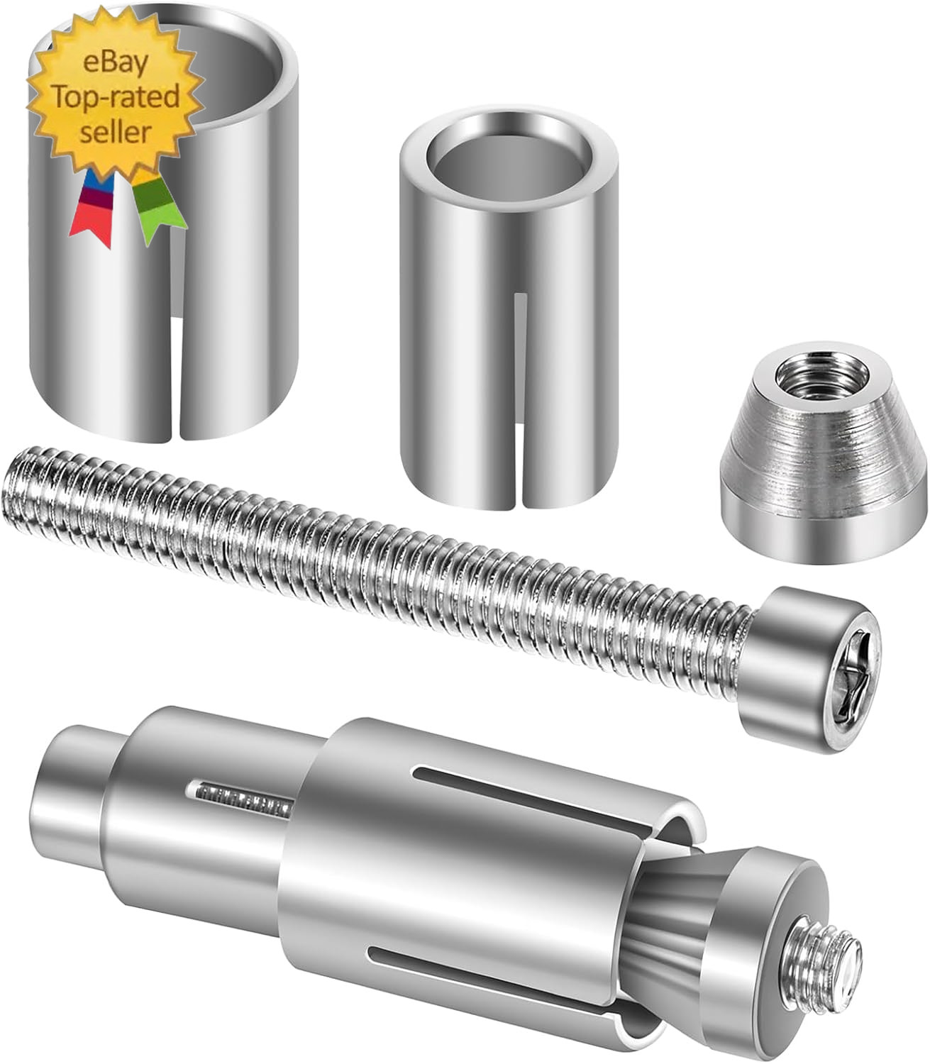 2 Pack Motorcycle Bar Ends Mounting Screw Set Universal 13Mm-24Mm Handlebar Expa