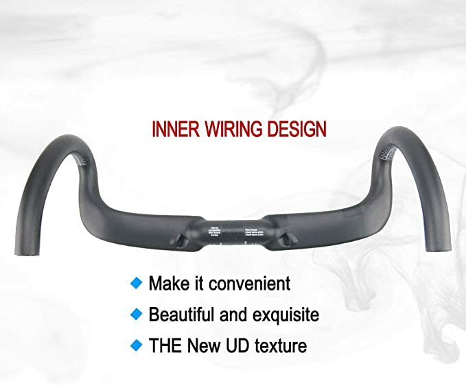 Carbon Bicycle Handlebar 31.8 Bent Drop Bar UD Matte/Glossy for Outdoor Cycling