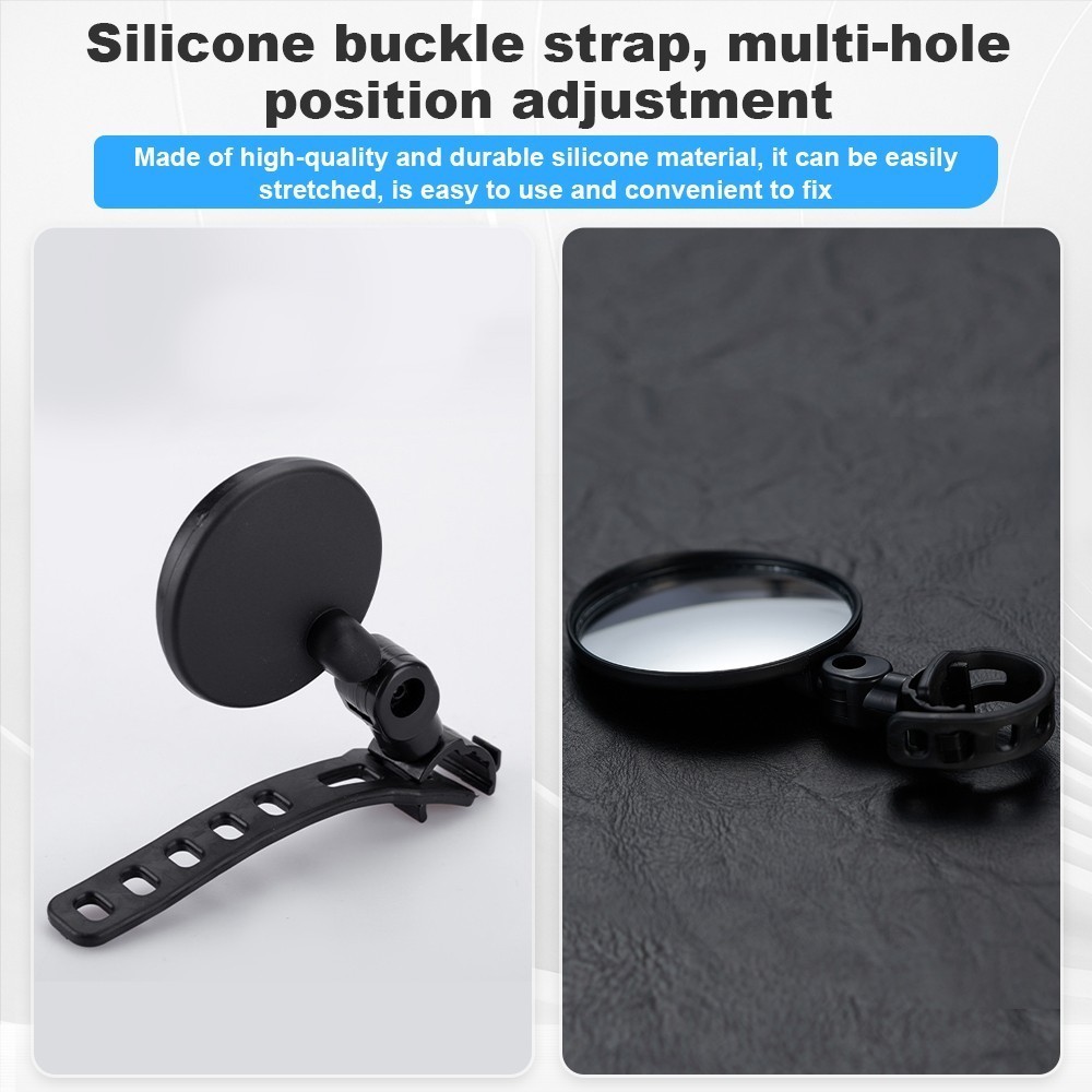 Ebike Bike Handlebar Mirror – Rotatable And Adjustable Wide Angle Rear Rearview