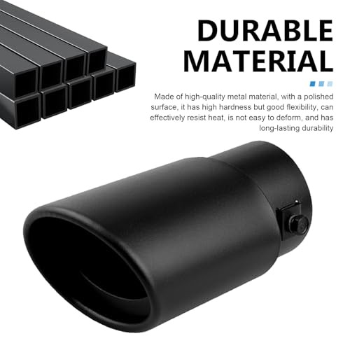 Stainless Steel Car Exhaust Tip, 2.75″-3″ Adjustable Car Exhaust Tail Muffler