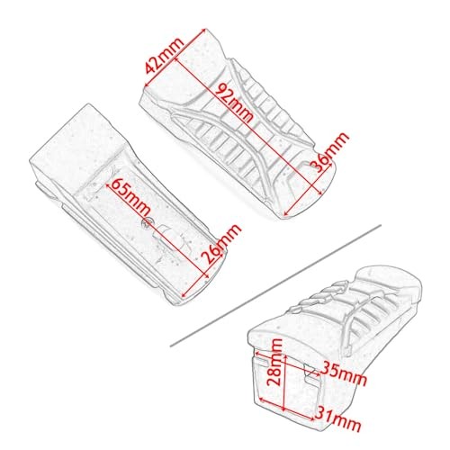 Motorcycle Rear Foot Pegs Compatible with BMW C600 C650 S1000XR R1200GS