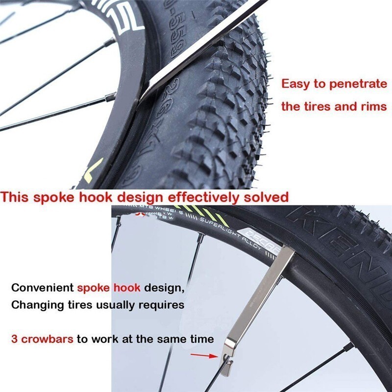 5Pcs Sets Premium Ebike Bicycle Tire Lever Bike Tyre Levers Spoon Changing Tool