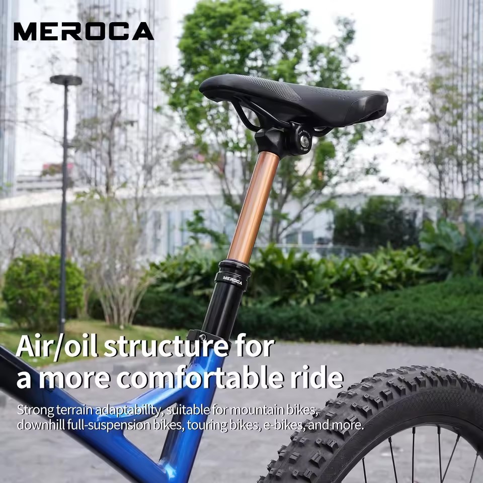 MEROCA Dropper Adjustable Seatpost MTB Bicycle Bike Internally Routed Post Parts