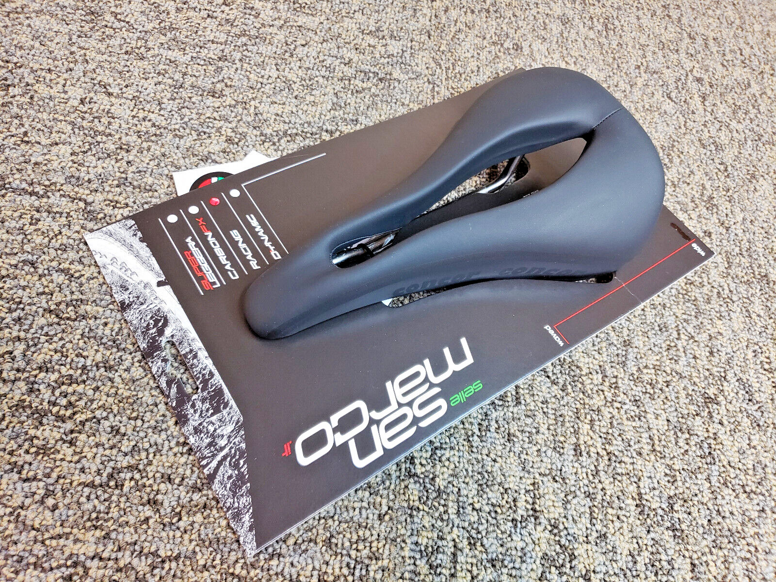 New In Box Selle San Marco Saddle Concor RACING Black 235x145mm MICROFEEL 203GR.