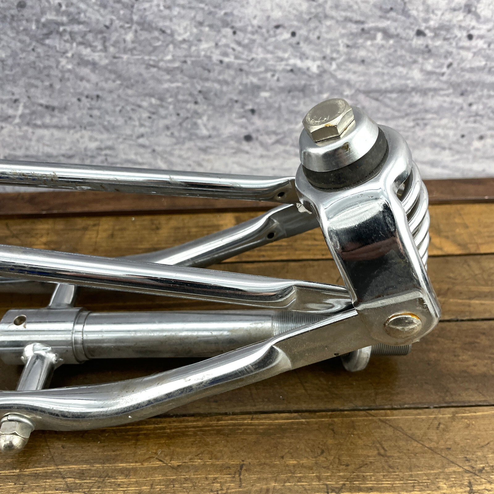 Springer Fork 26 x 1 in Threaded Chrome Spring Chopper Lowrider Vintage Rat Rod