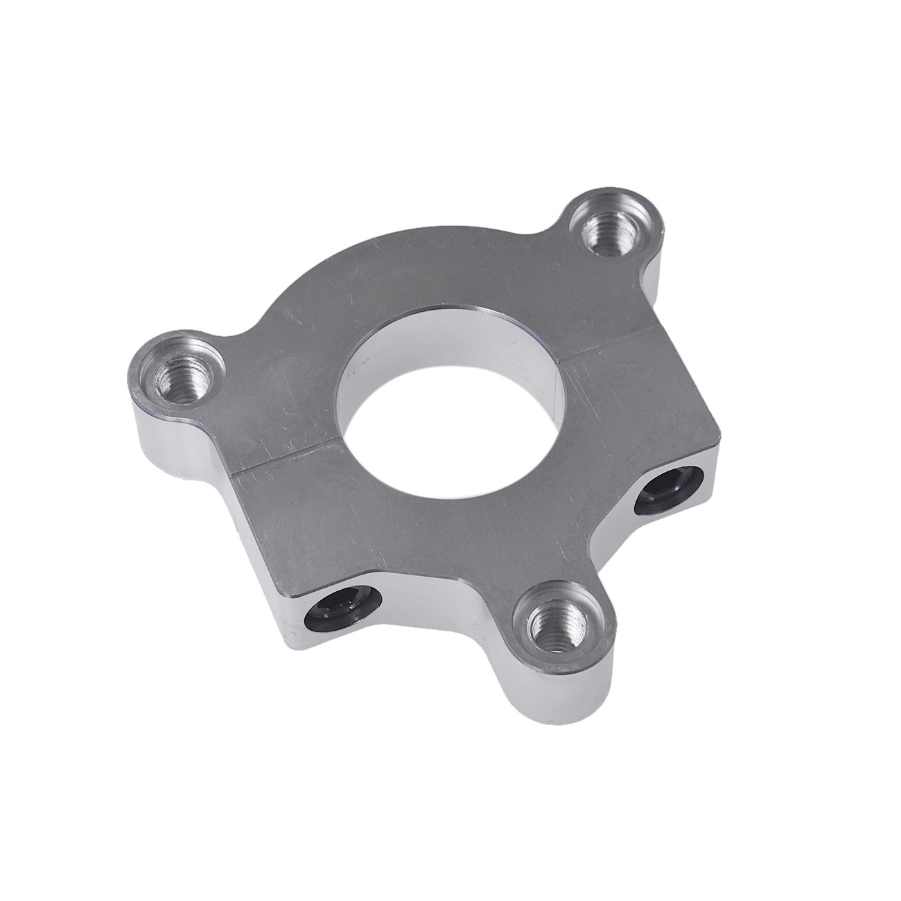 Silver 1″ 25mm / 1.5″ 38mm CNC Adapter Fits 49cc 50cc 66cc 80cc Motorized Bike.