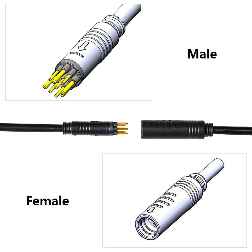 E-bike Motor Extension Cable 9Pin Female For Bafang Front Rear Wheel Hub Motors