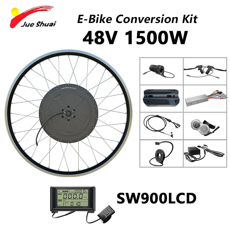 48V 250-2000W MTB Electric Bike Front/Rear Brushless Motor Wheel Waterproof Plug