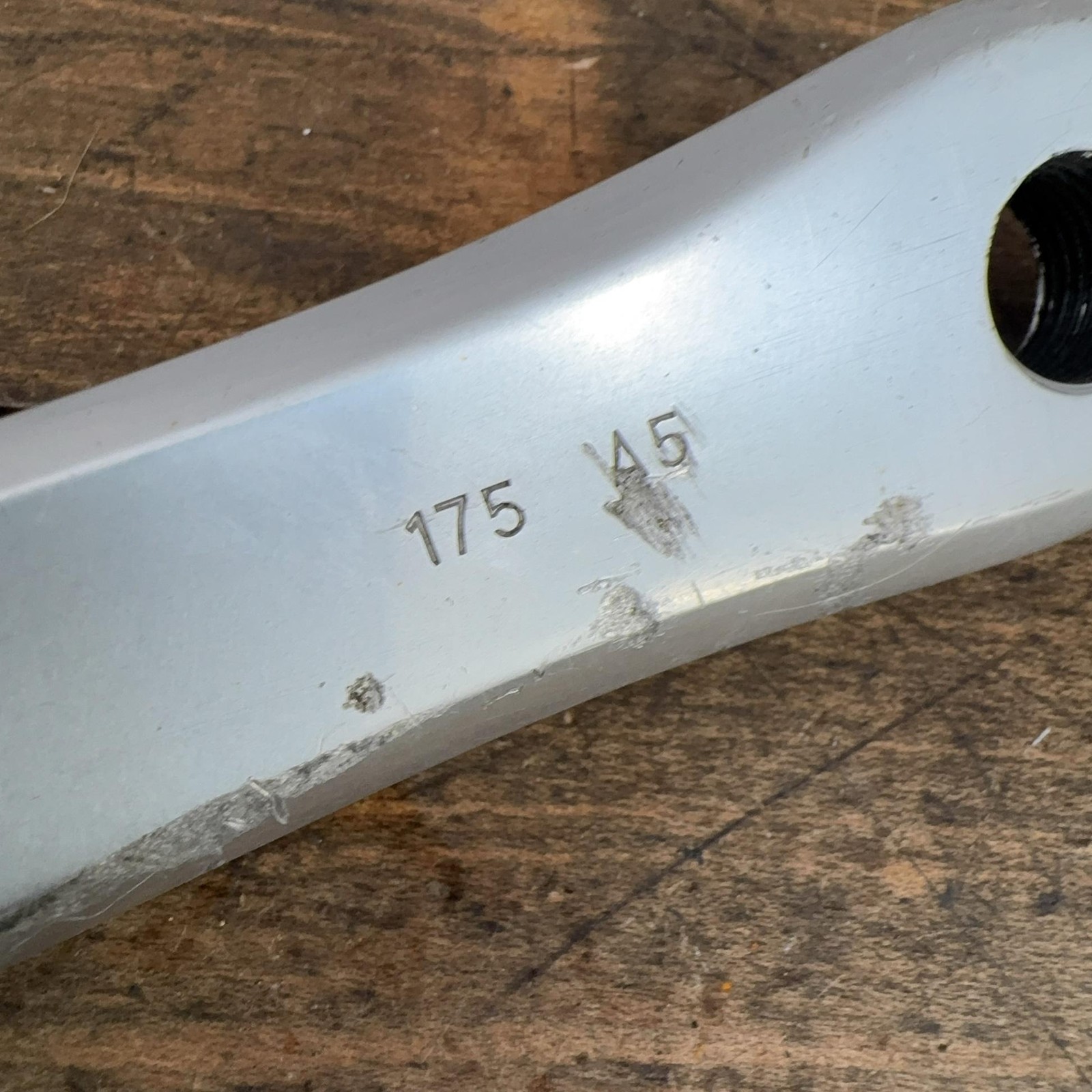 Vintage Specialized Crank Set 175 Mm Triple Square Taper 110 BCD S Logo MTB